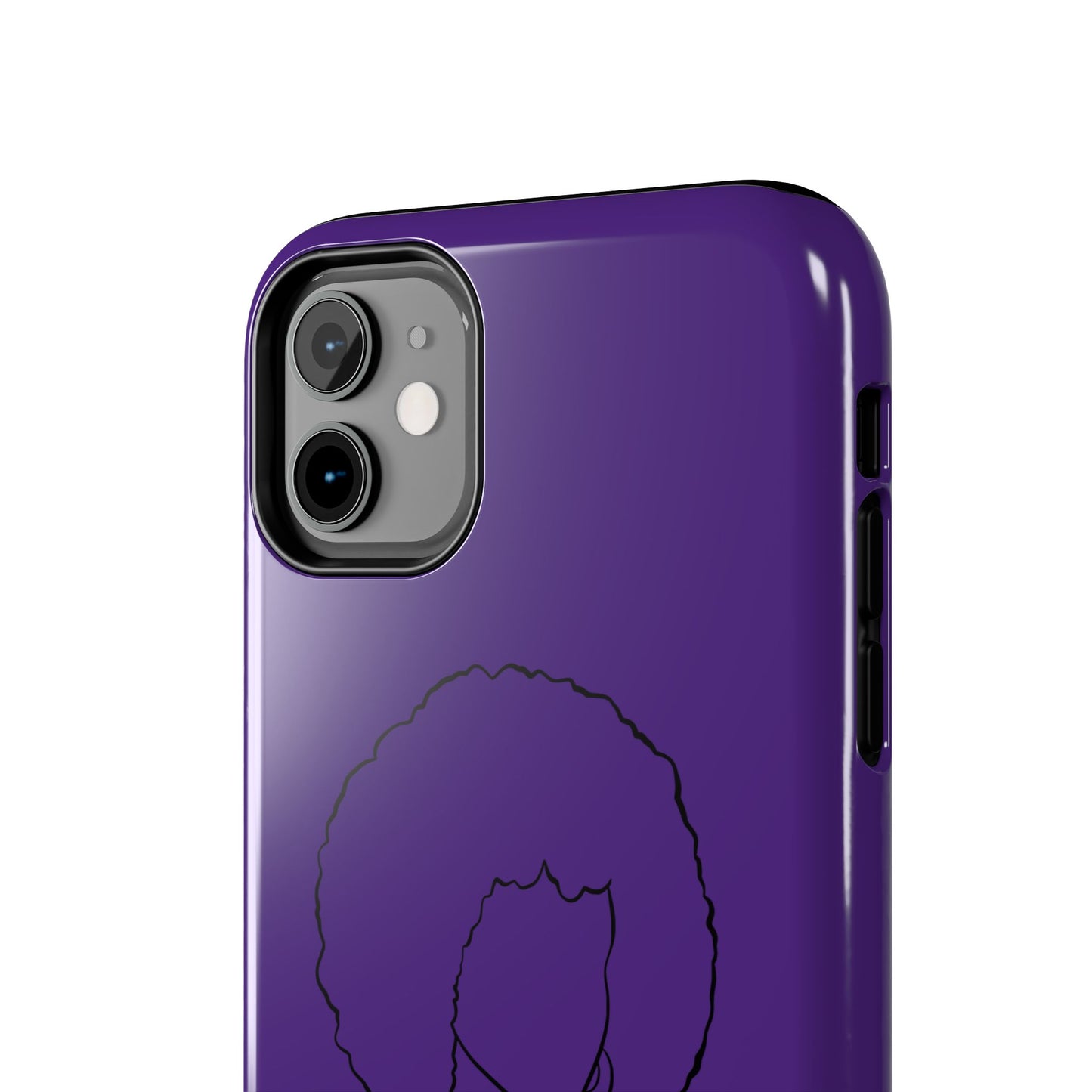 Natural Woman Afro (BL)Tough Phone Cases PURPLE