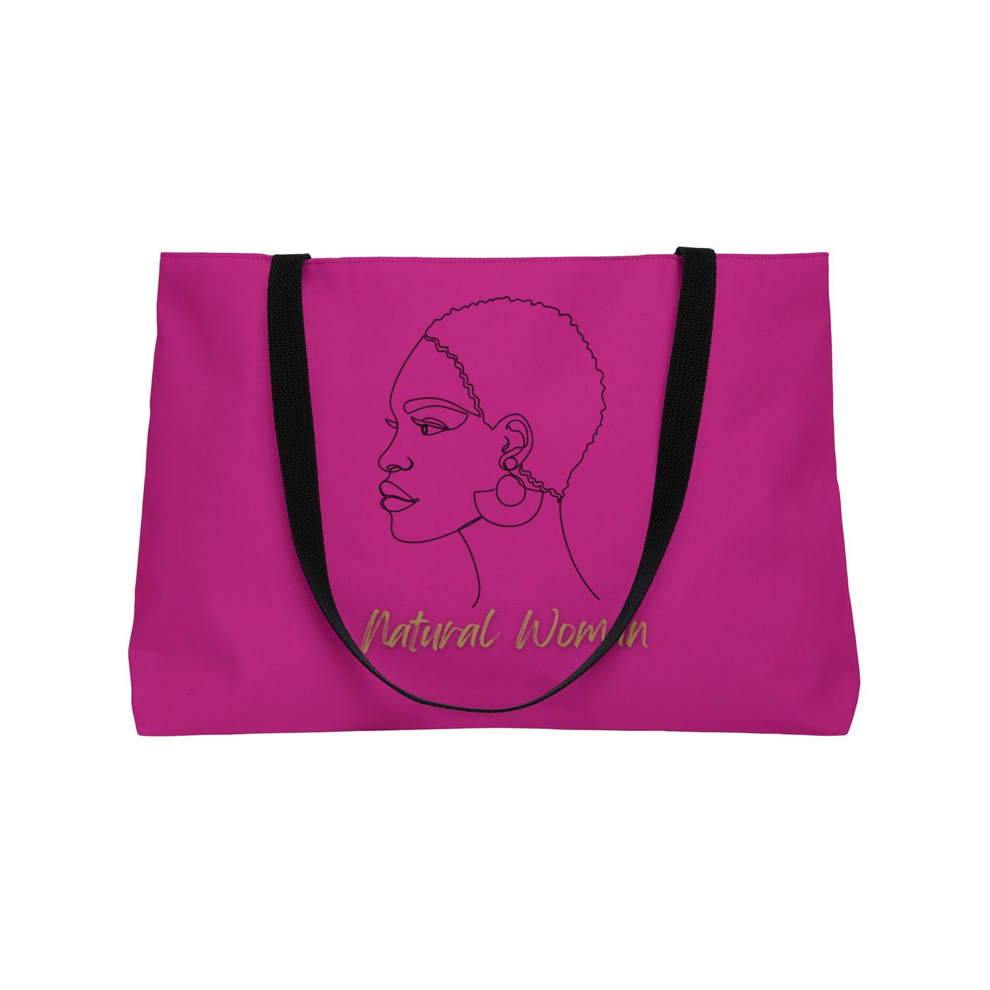 Natural Woman Finger Wave (BL) Weekender Tote Bag PINK