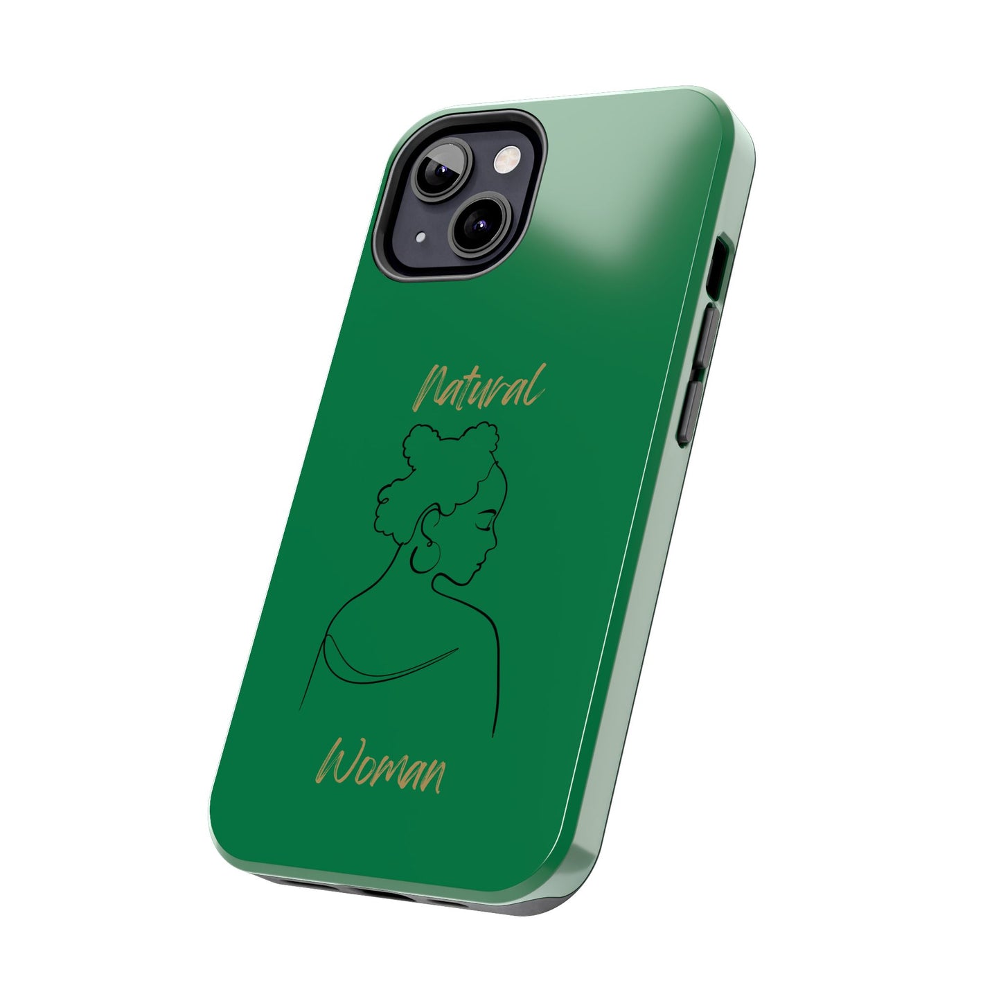 Natural Woman Twists (BL) Tough Phone Cases DARK GREEN