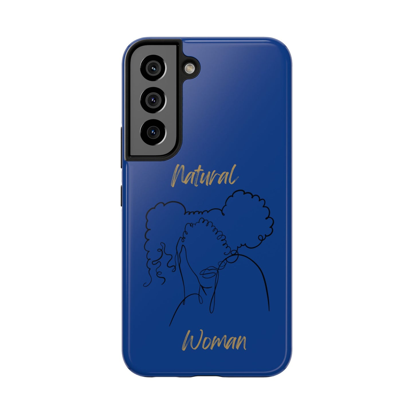 Natural Woman Twin Puffs (BL)Tough Phone Cases DARK BLUE