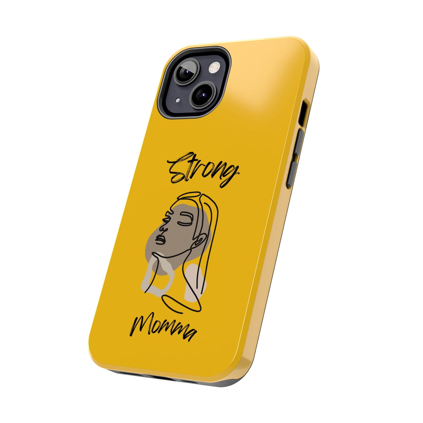 STRONG MOMMA Samsung Galaxy Tough Phone Cases (BL) Yellow