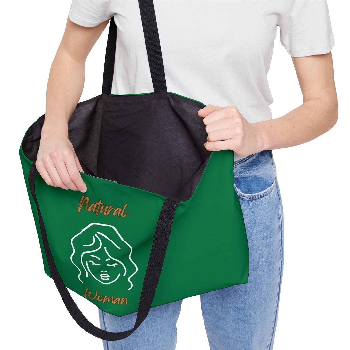 Natural Woman Modest (WL) Weekender Tote Bag DARK GREEN