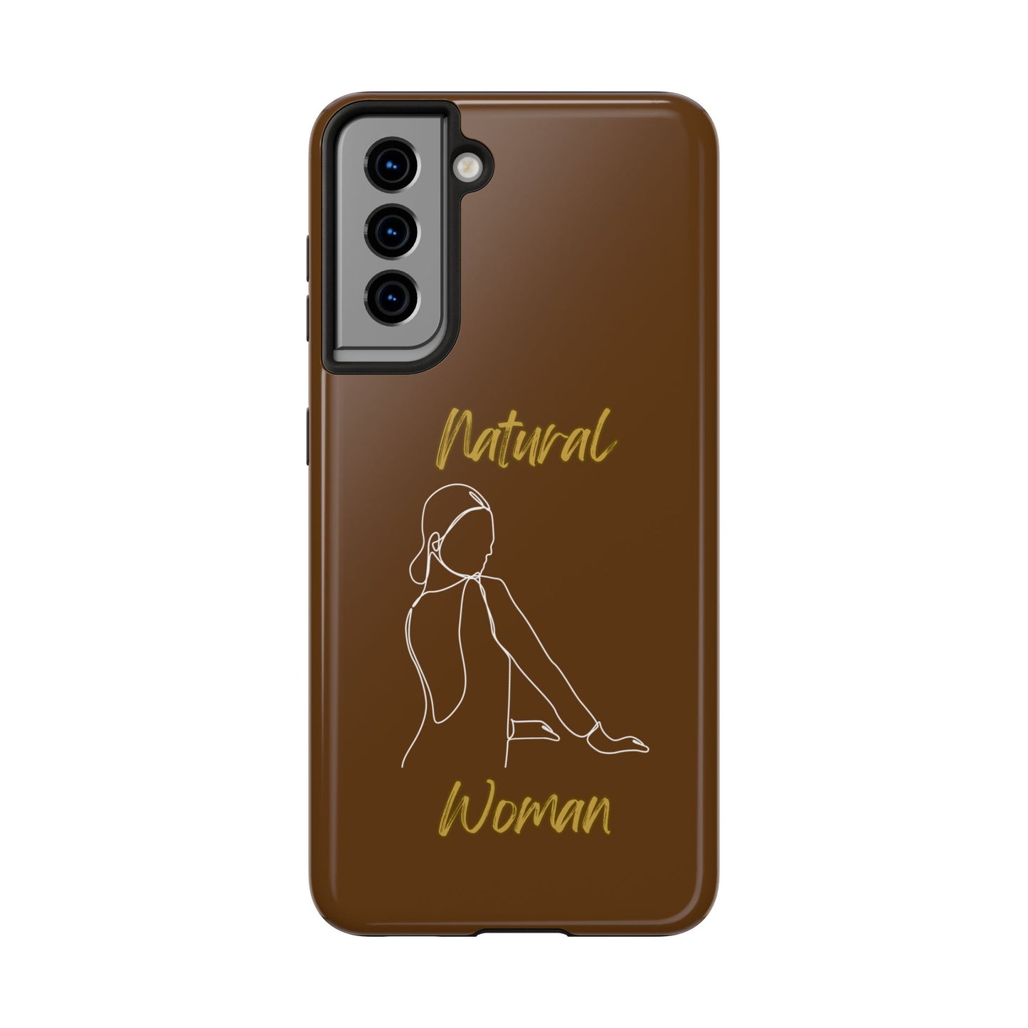 Natural Woman Hands Free (WL)Tough Phone Cases BROWN