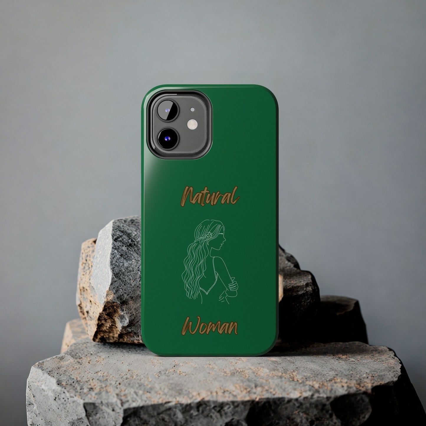 Natural Woman Young Woman (WL)Tough Phone Cases DARK GREEN