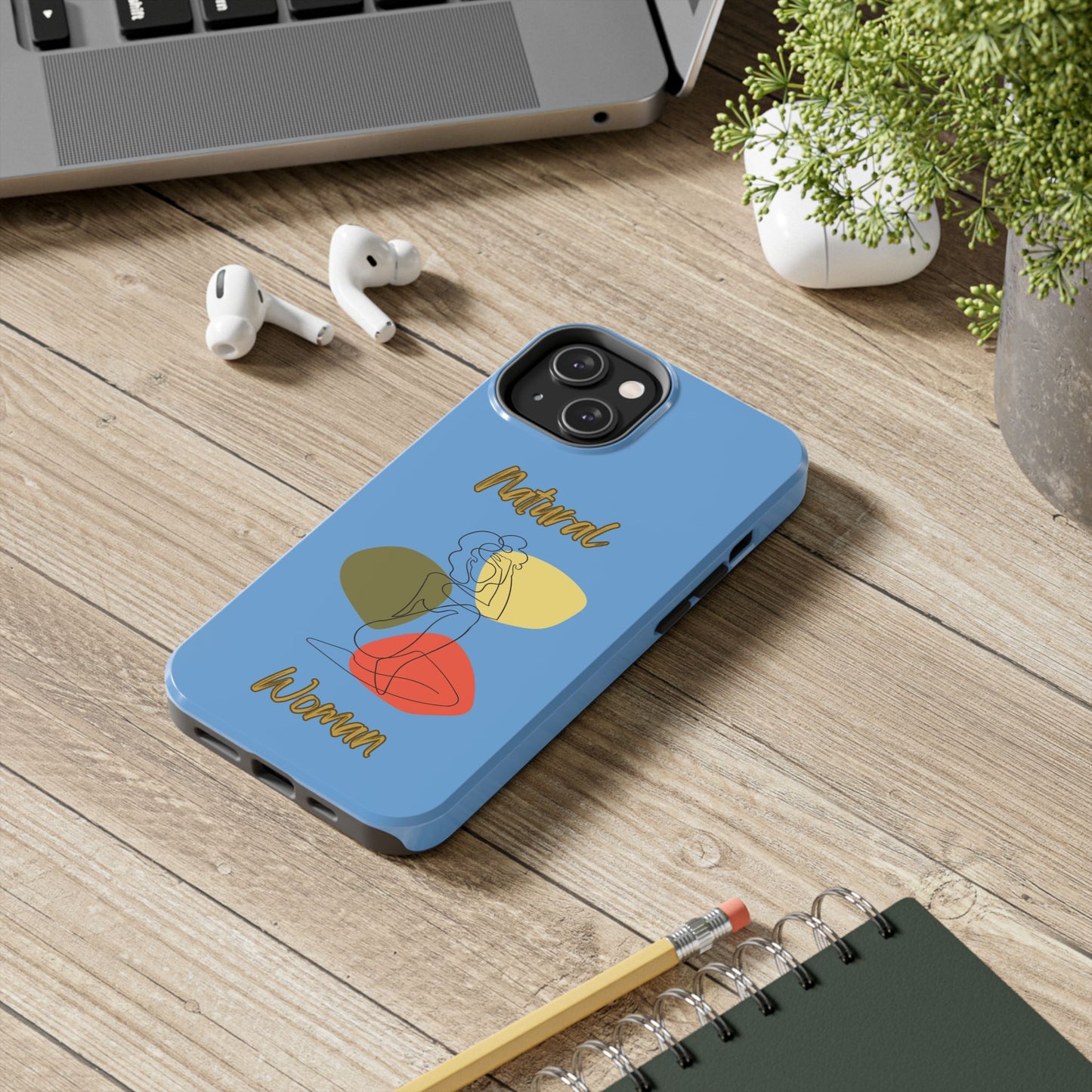 Natural Woman Colorful Pose (BL)Tough Phone Cases LIGHT BLUE