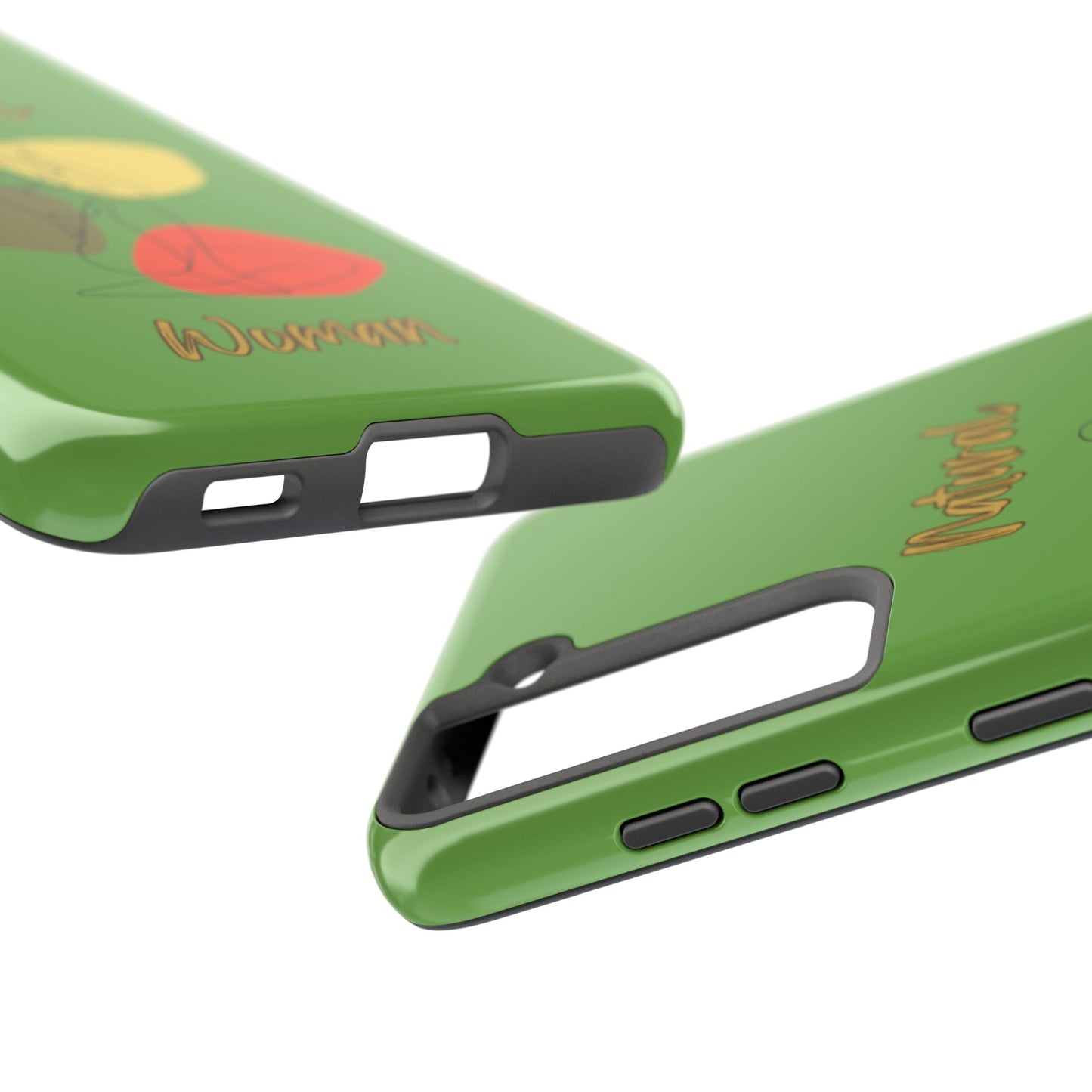 Natural Woman Colorful Pose (BL)Tough Phone Cases GREEN