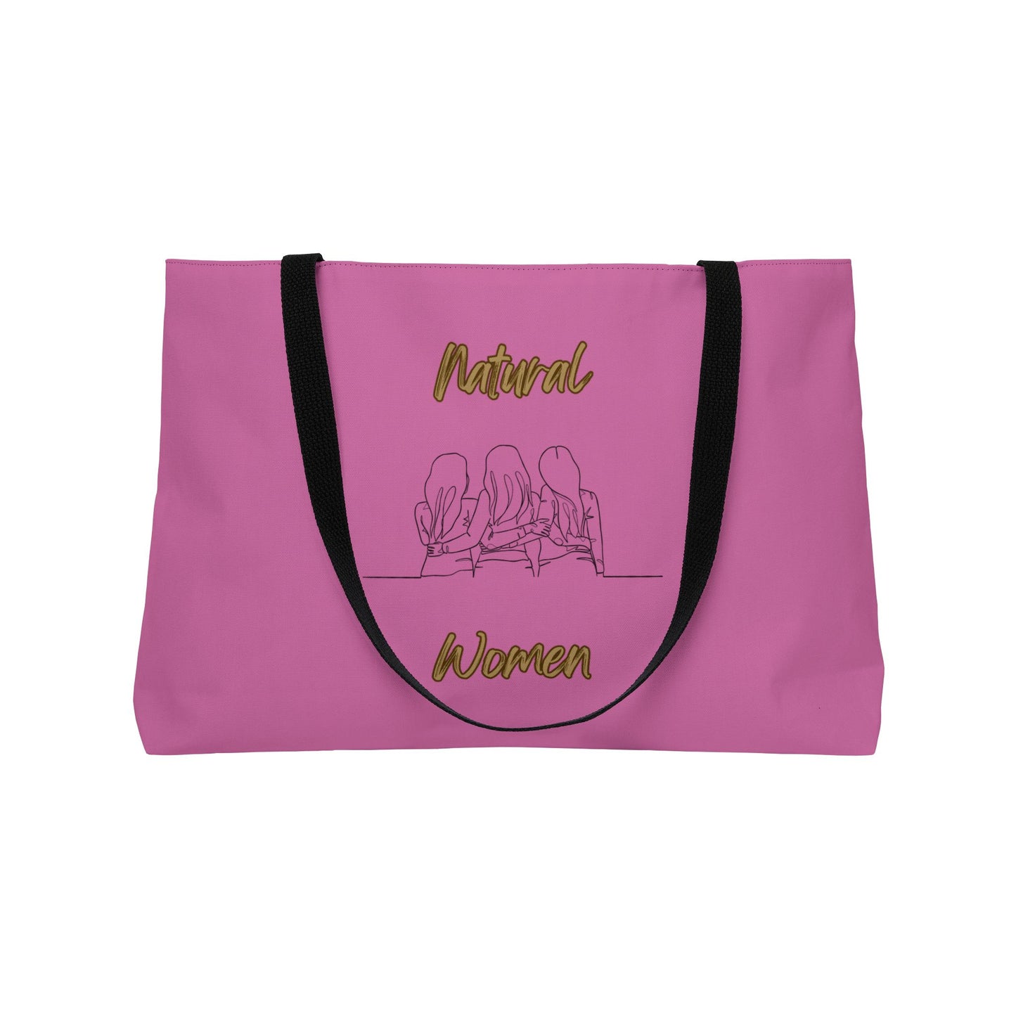 Natural Woman Loving Friends (BL) Weekender Tote Bag LIGHT PINK