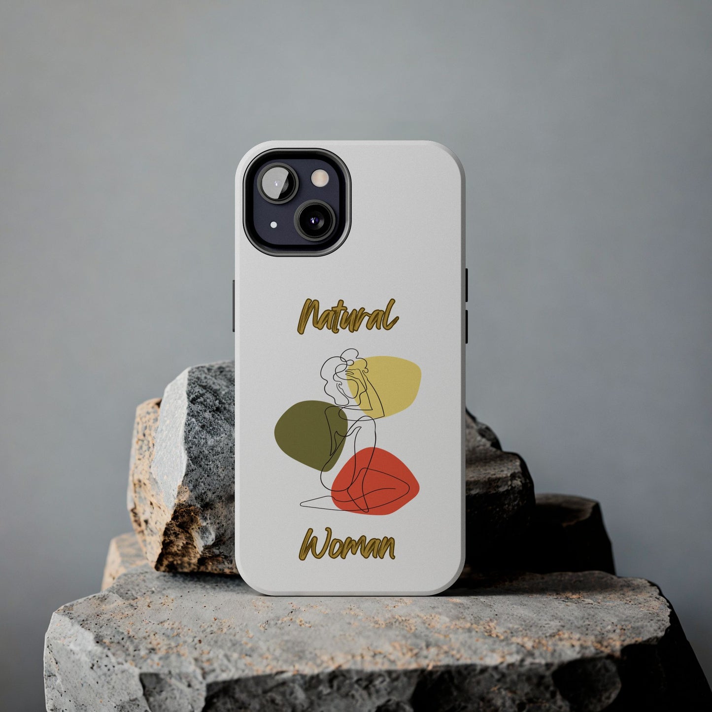 Natural Woman Colorful Pose (BL)Tough Phone Cases WHITE
