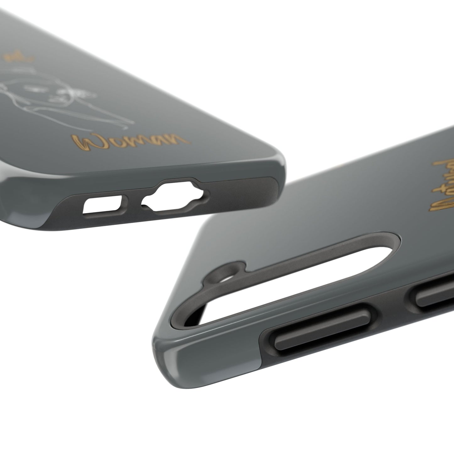 Natural Woman Sassy Bun (WL) Tough Phone Cases DARK GREY