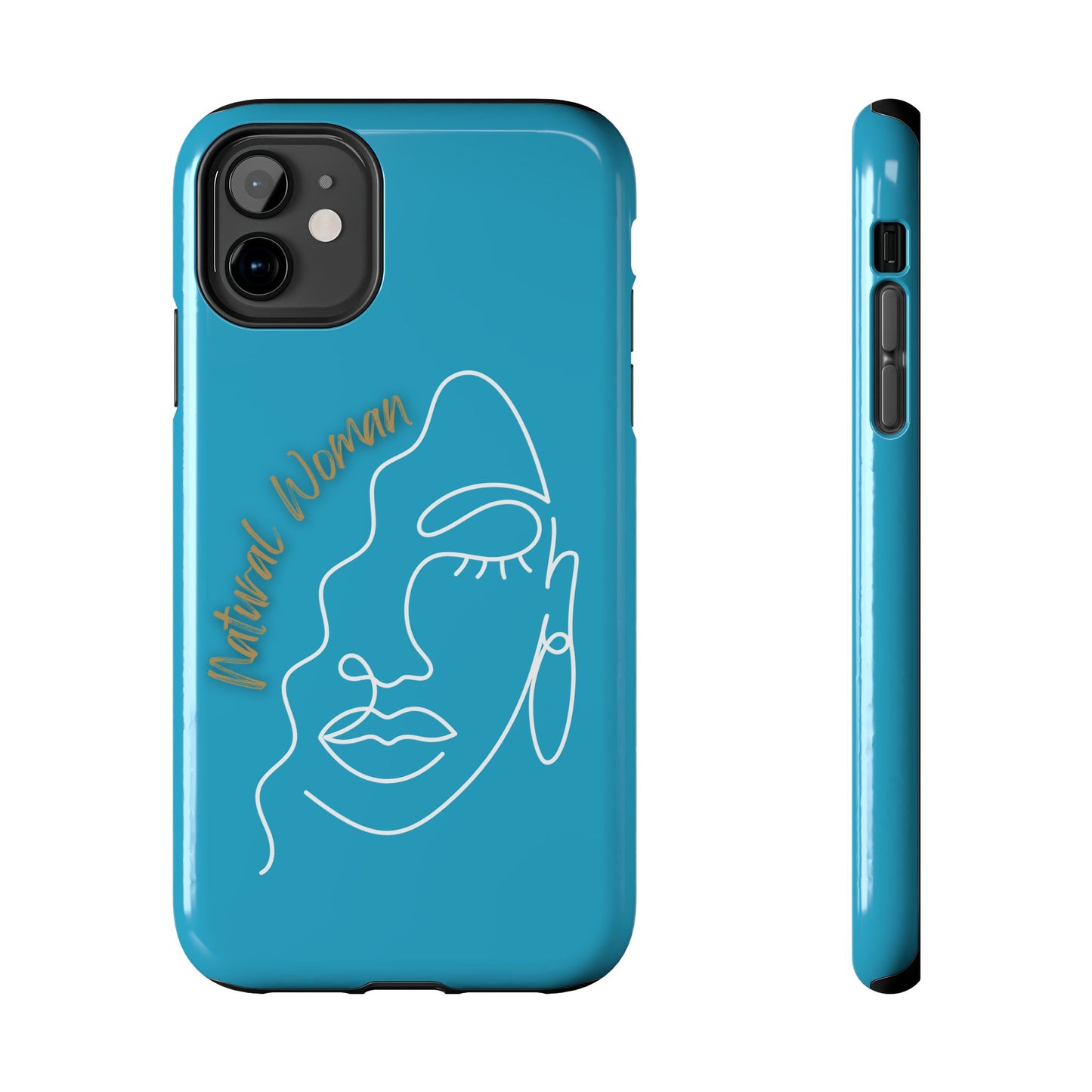 Natural Woman Half Face (WL)Tough Phone Case TURQUOISE