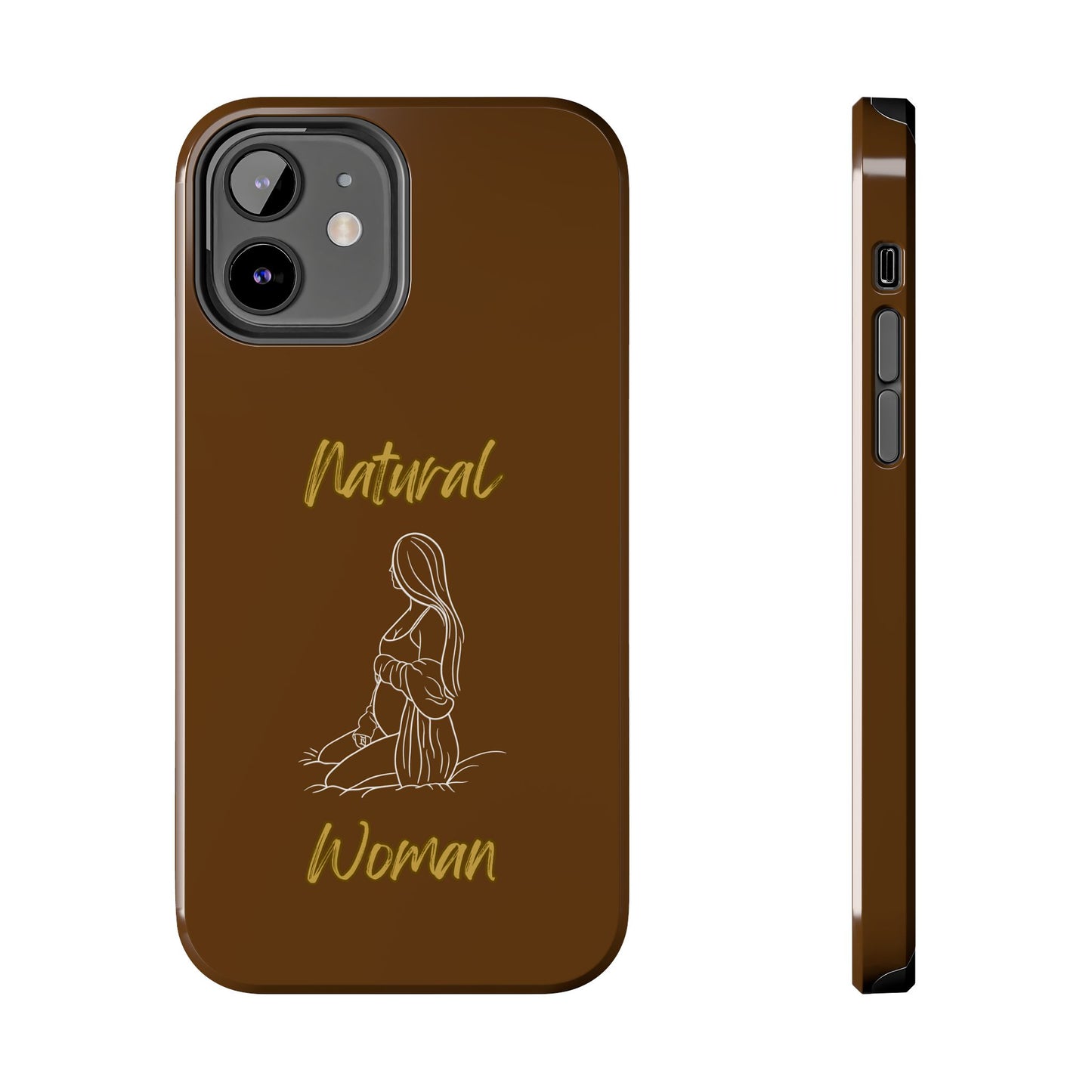 Natural Woman Expecting (WL)Tough Phone Cases BROWN