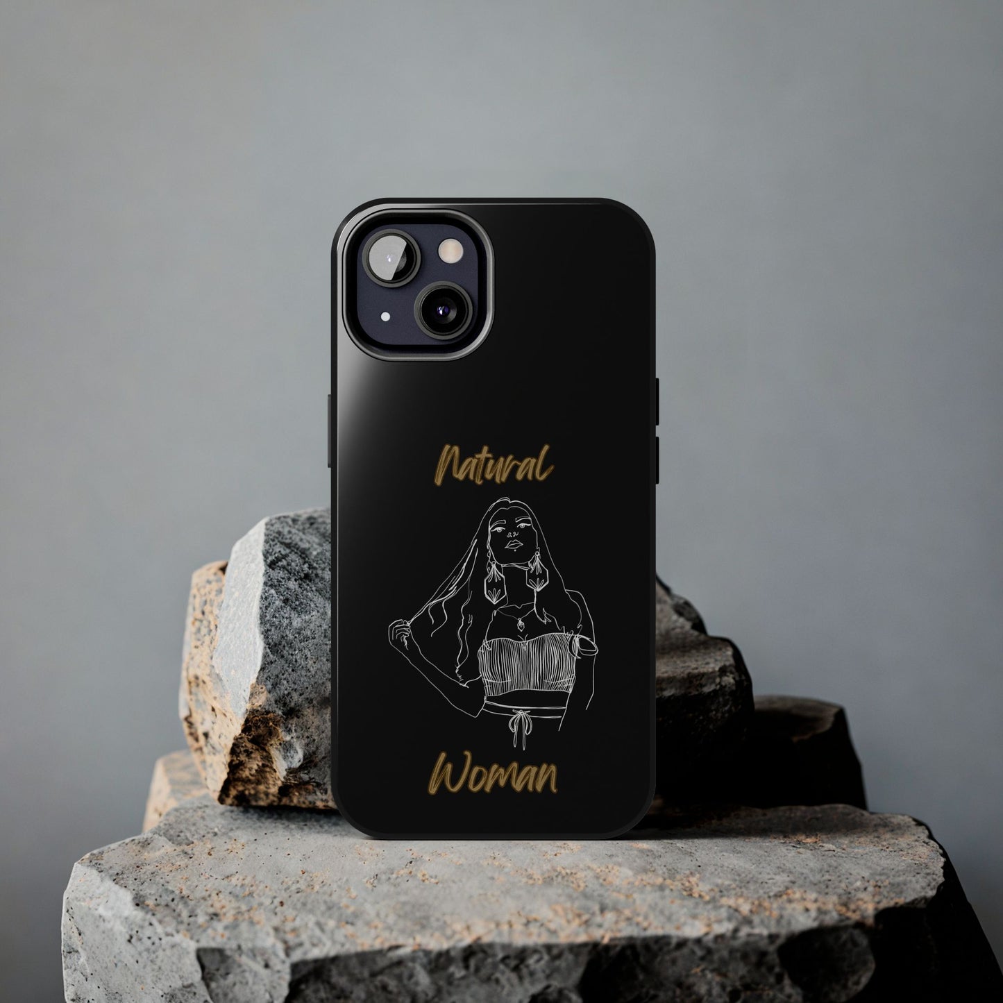 Natural Woman Thinking (WL)Tough Phone Cases BLACK