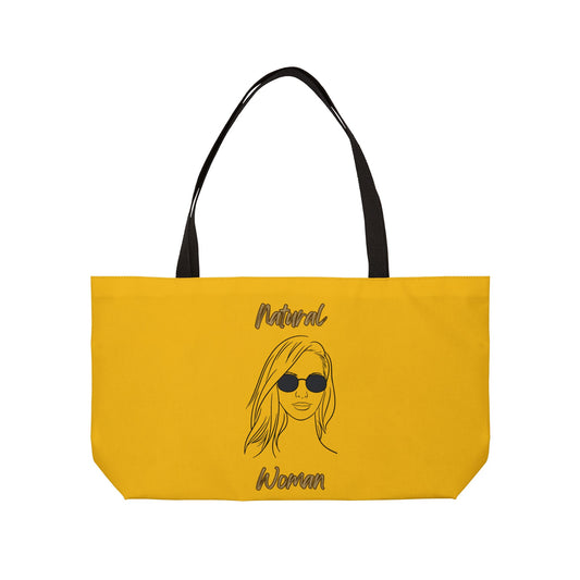 Natural Woman Shades (BL) Weekender Tote Bag YELLOW