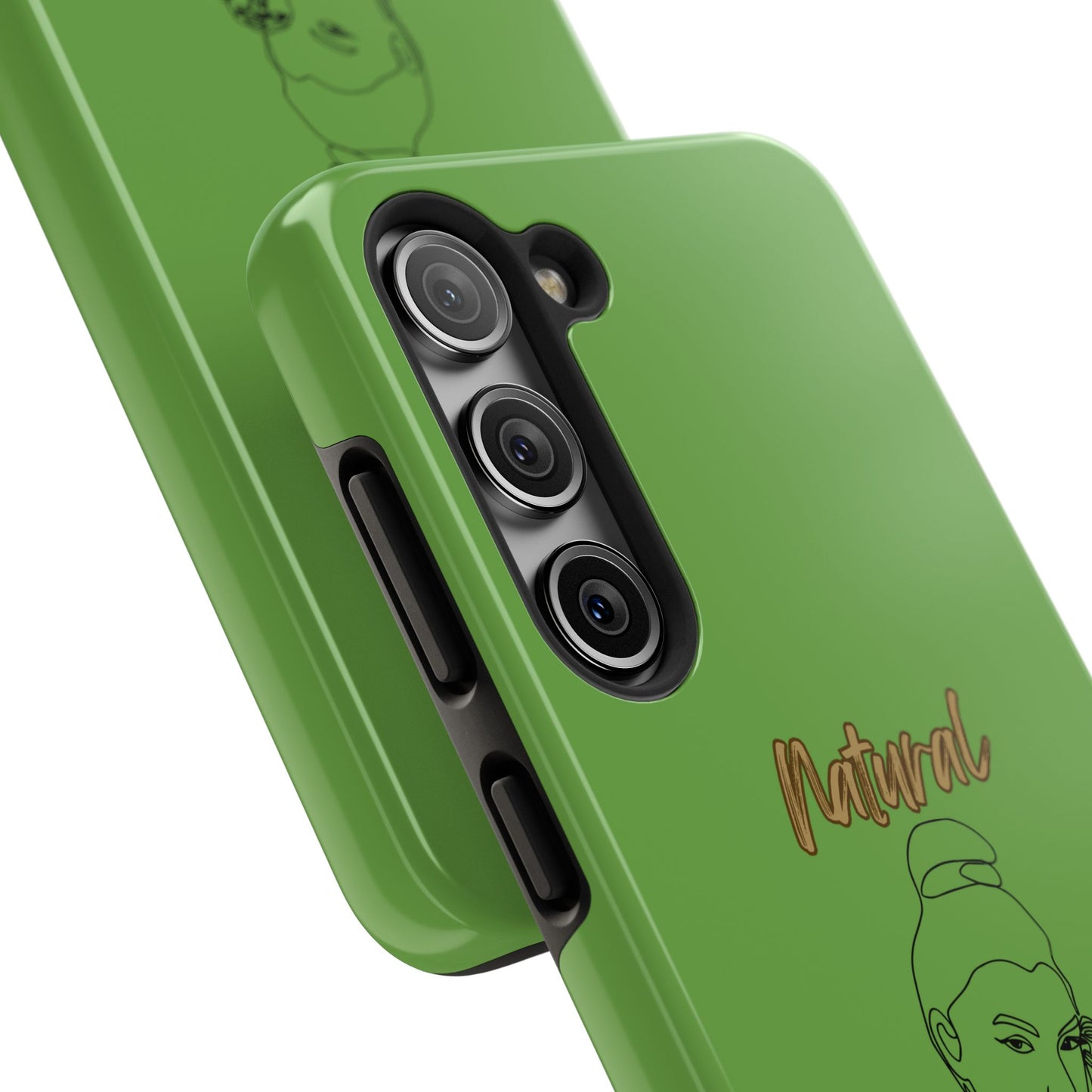 Natural Woman Sassy Bun (BL) Tough Phone Cases GREEN