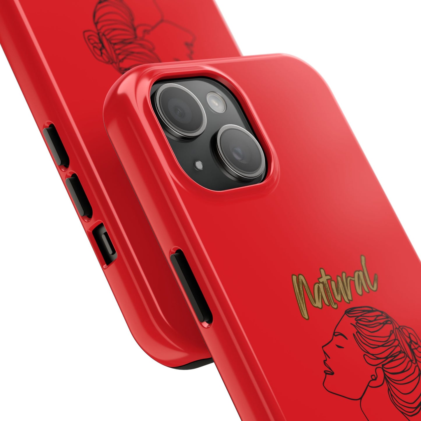 Natural Woman Wet Bun (BL) Tough Phone Cases RED
