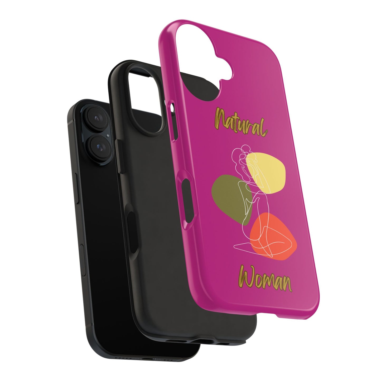 Natural Woman Colorful Pose (WL)Tough Phone Cases PINK