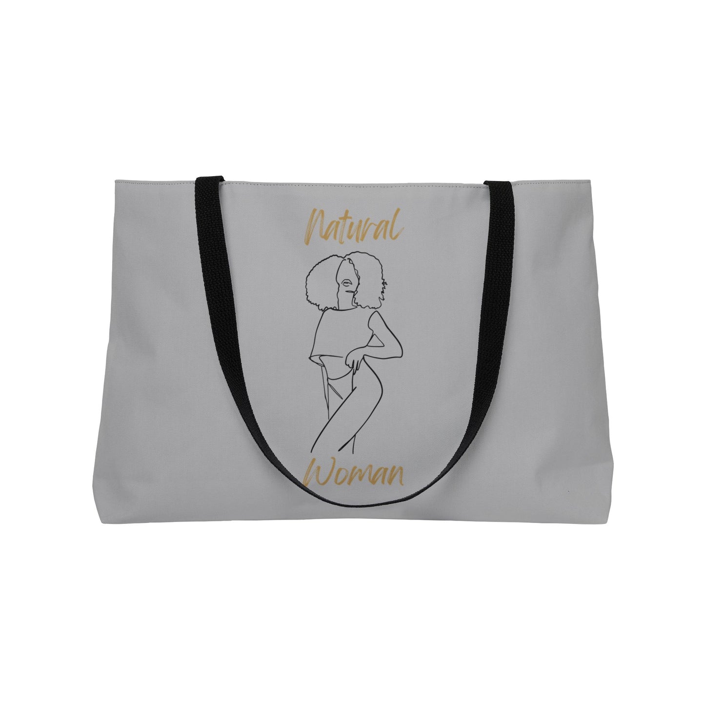 Natural Woman Pose (BL) Weekender Tote Bag LIGHT GREY