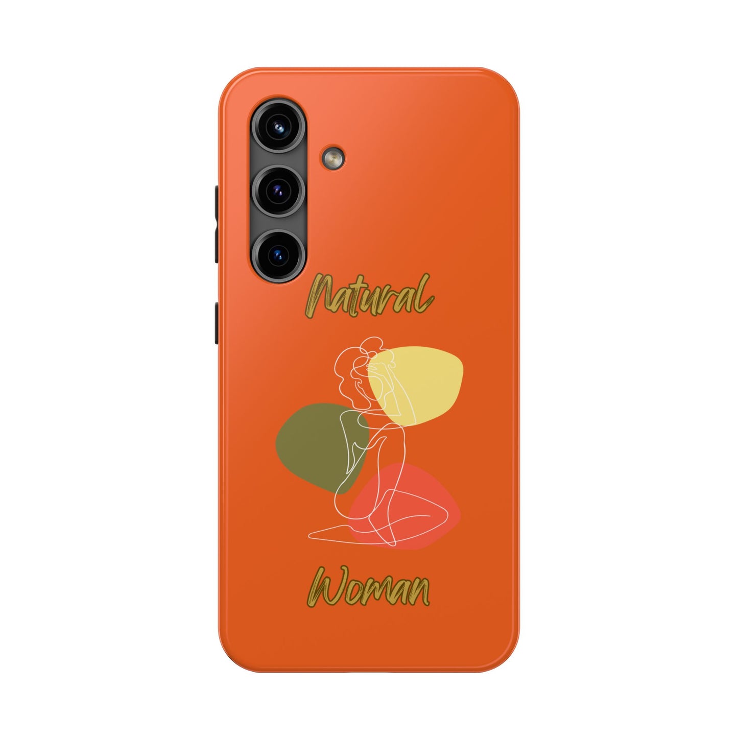 Natural Woman Colorful Pose (WL)Tough Phone Cases ORANGE
