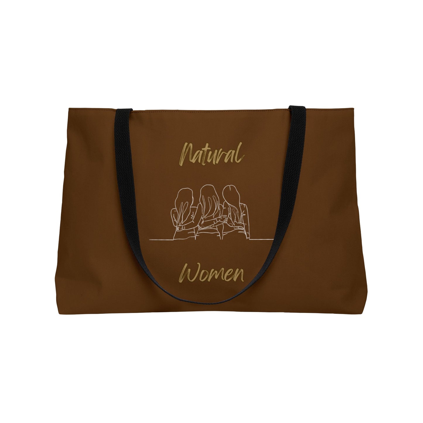 Natural Woman Loving Friends (WL) Weekender Tote Bag BROWN