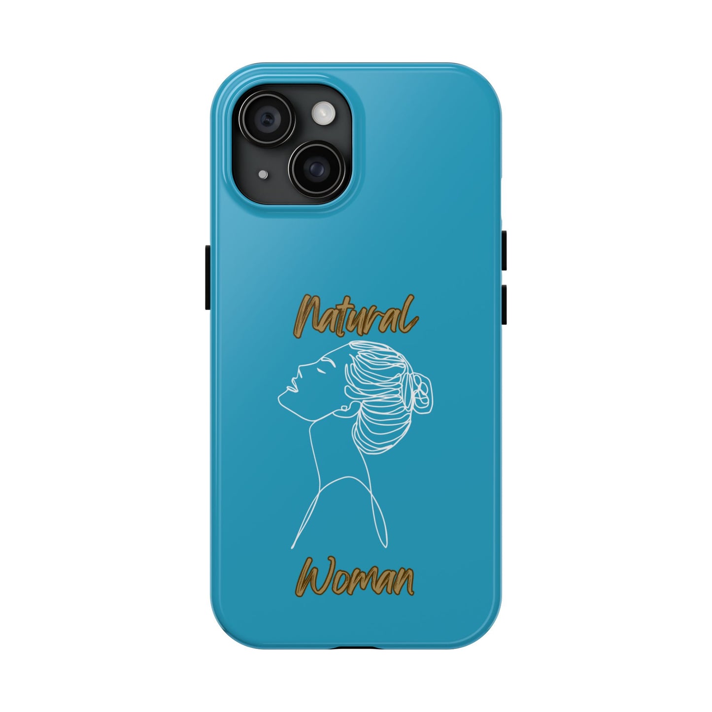 Natural Woman Wet Bun (WL) Tough Phone Cases TURQUOISE