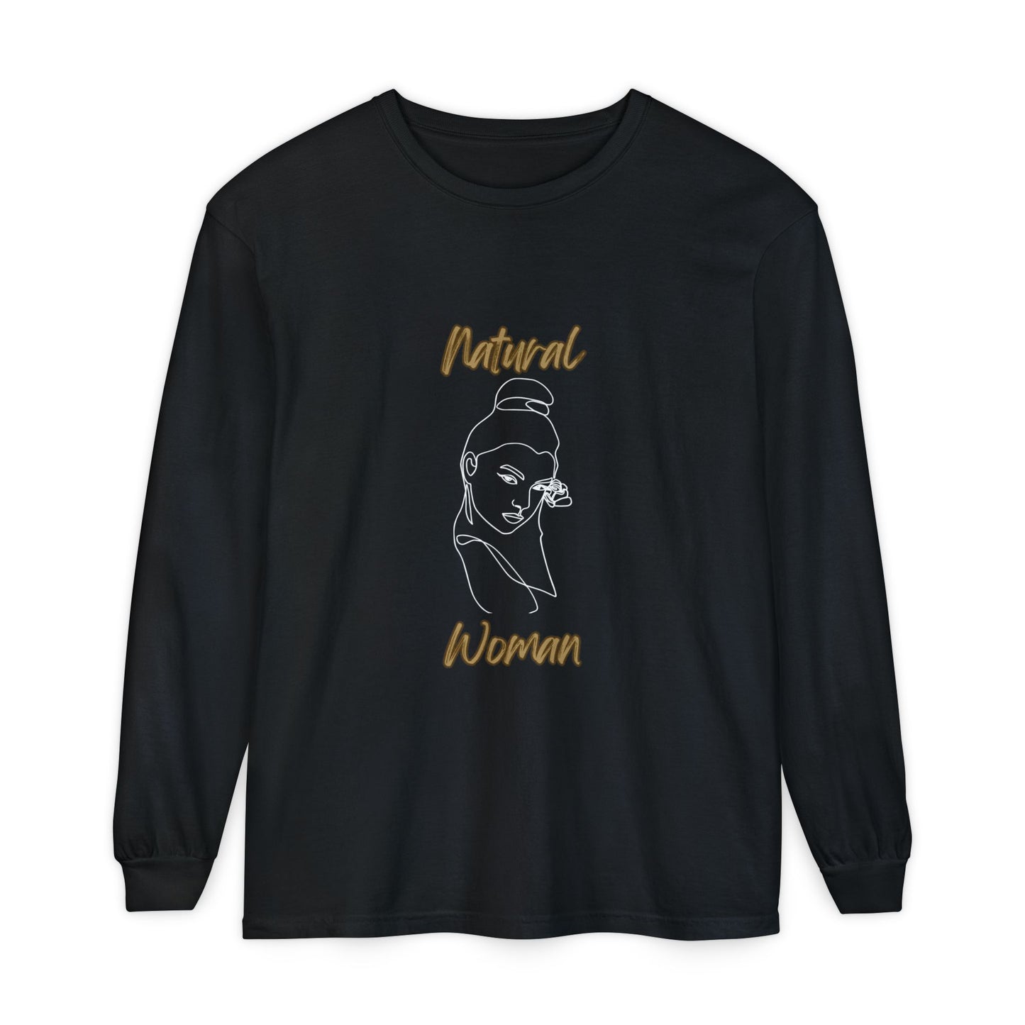Natural Woman Sassy Bun (WL) Long Sleeve T-Shirt