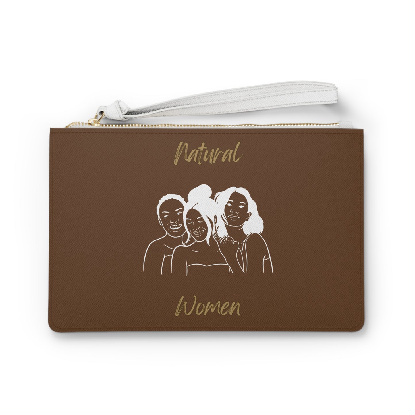 Natural Women Laughing Friends (WL) Clutch Bag BROWN