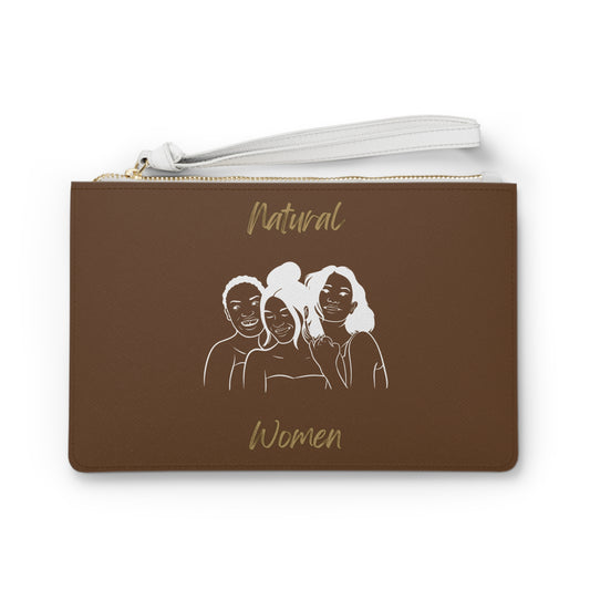 Natural Women Laughing Friends (WL) Clutch Bag BROWN