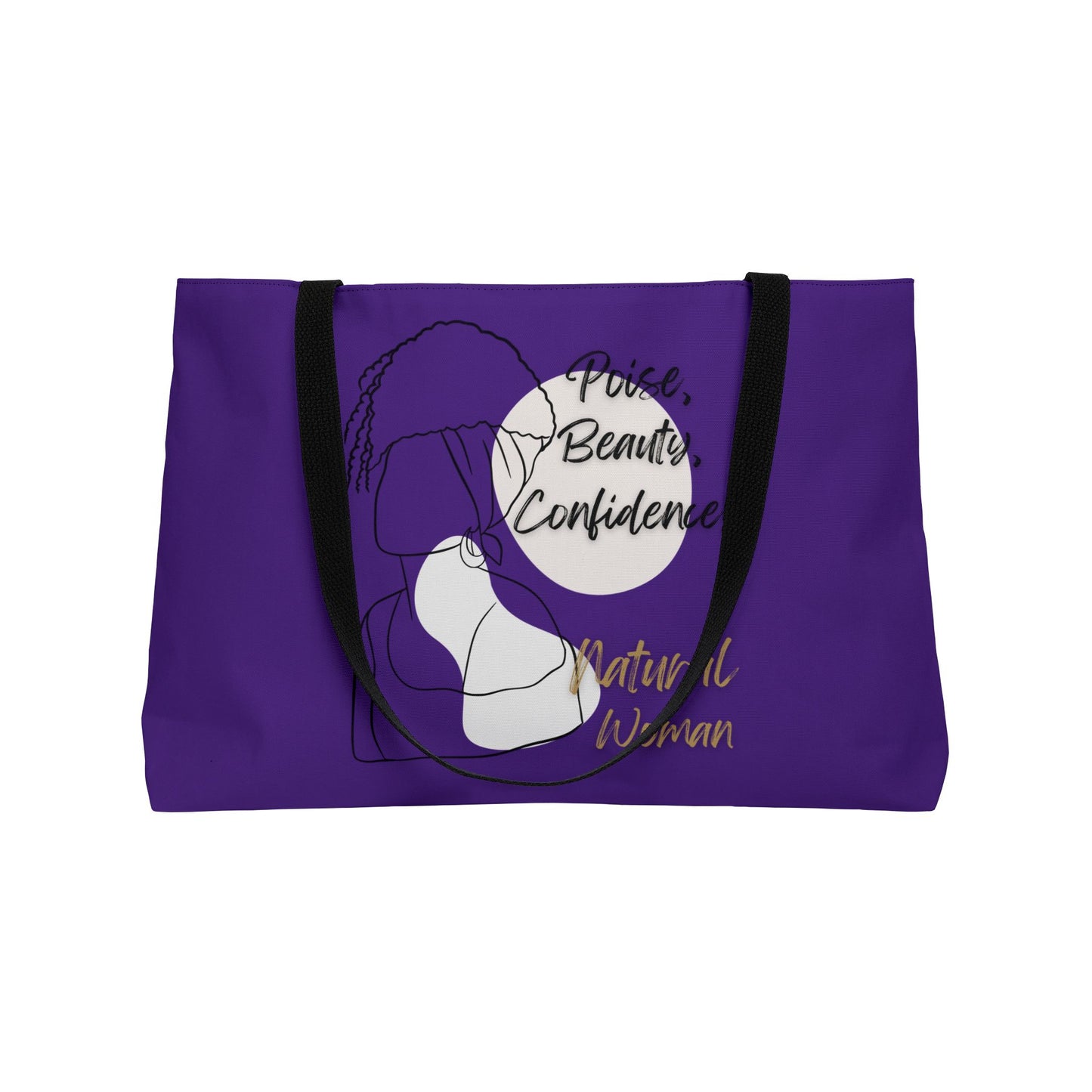 Natural Woman Puff (BL) Weekender Tote Bag PURPLE