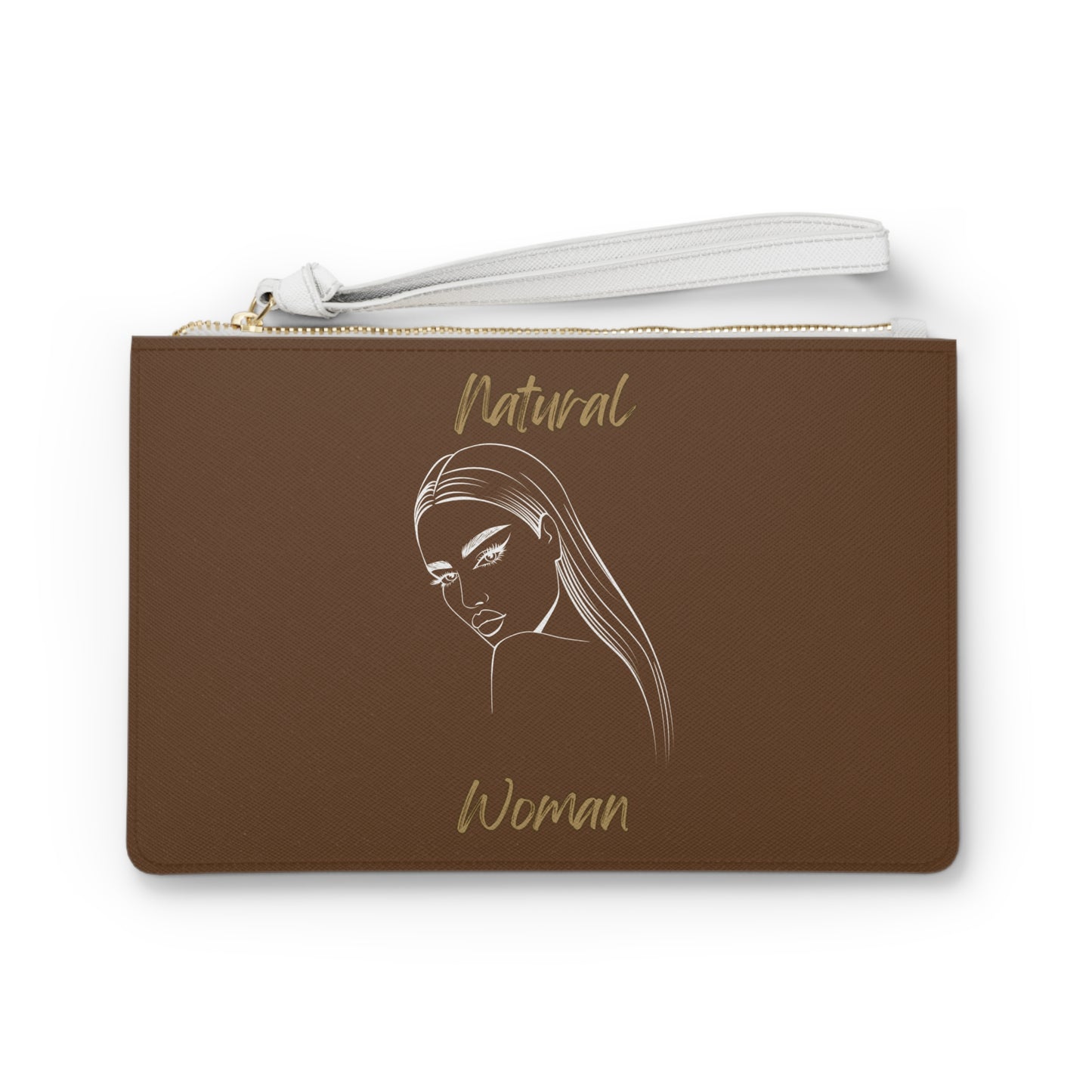 Natural Woman The Stare (WL) Clutch Bag BROWN