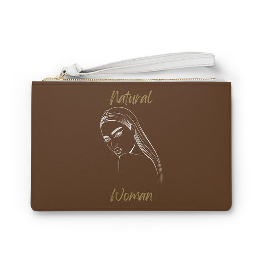 Natural Woman The Stare (WL) Clutch Bag BROWN