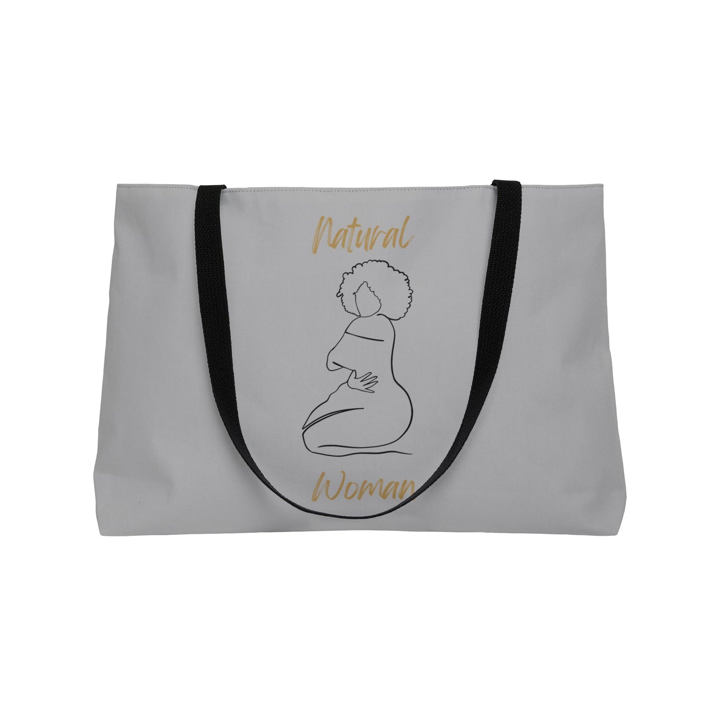 Natural Woman Hug (BL) Weekender Tote Bag LIGHT GREY
