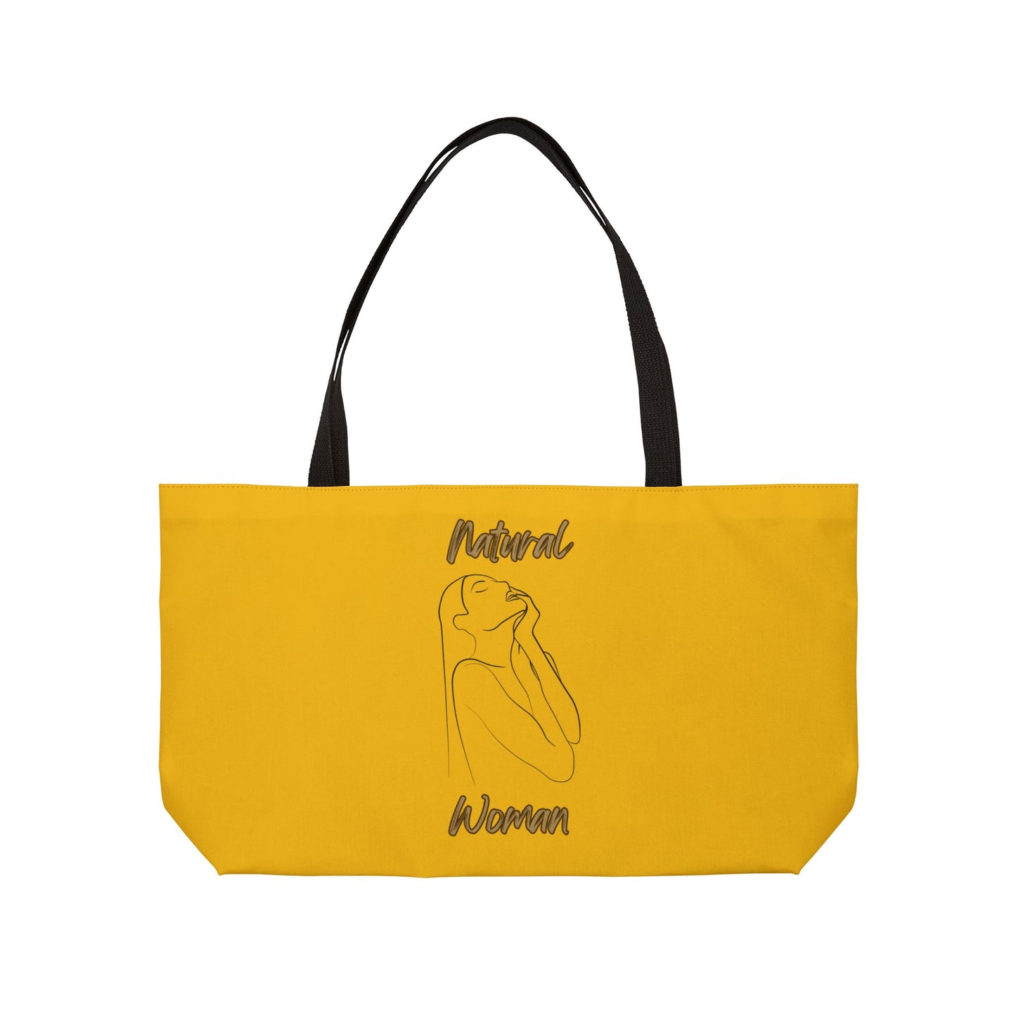 Natural Woman Thank You (BL) Weekender Tote Bag YELLOW