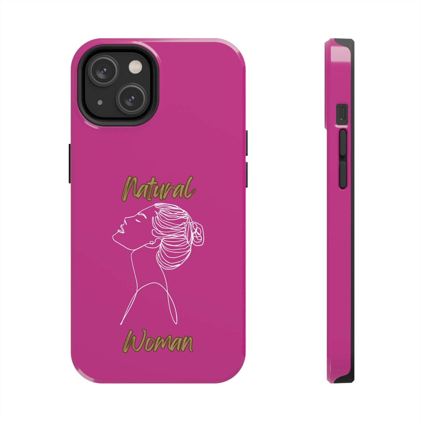 Natural Woman Wet Bun (WL) Tough Phone Cases PINK