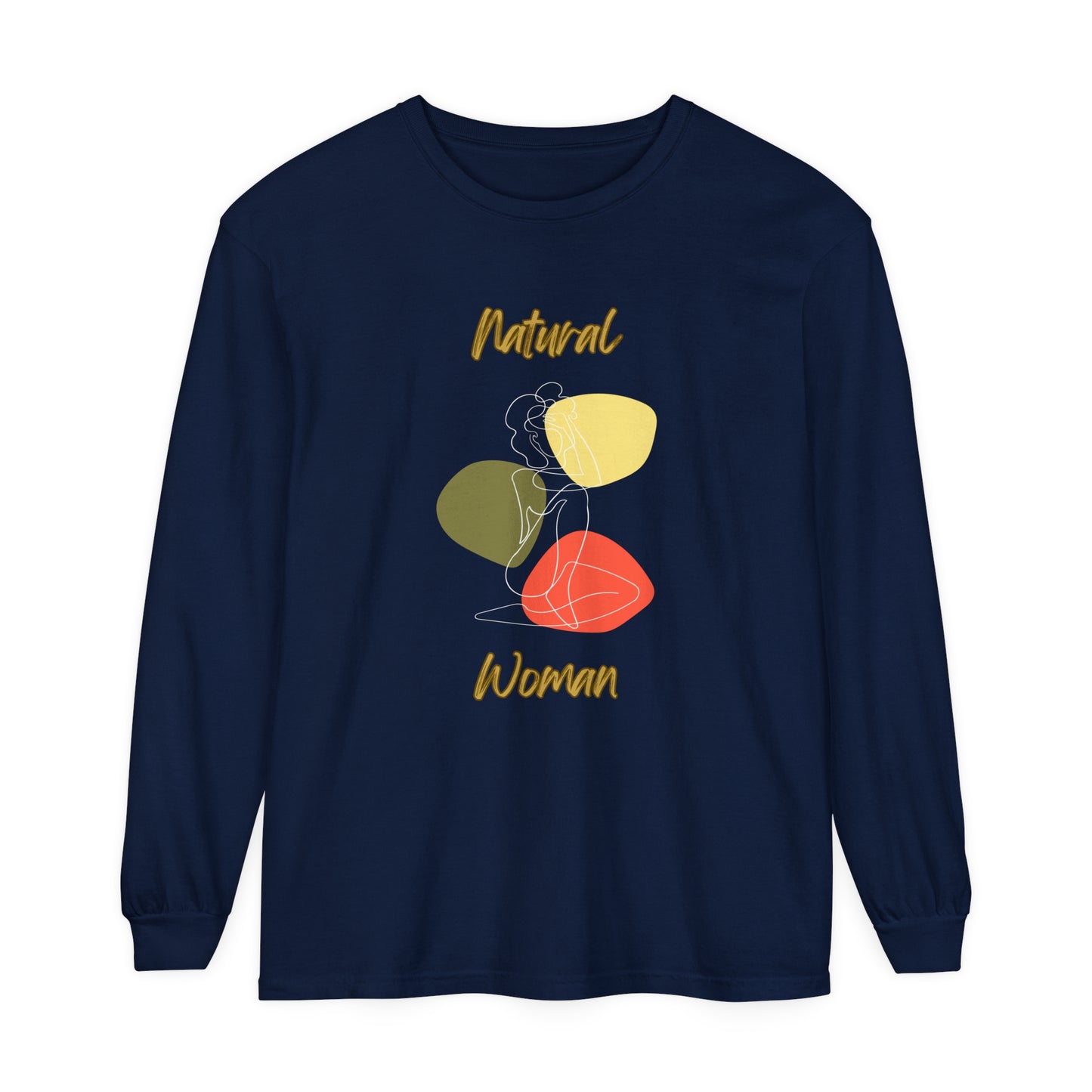 Natural Woman Colorful Pose (WL) Long Sleeve T-Shirt