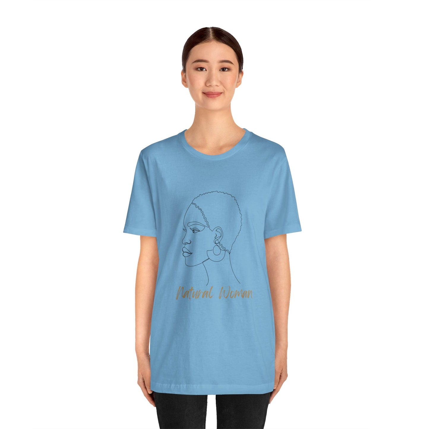 NATURAL WOMAN Finger Waves (BL) Short Sleeve T-Shirt