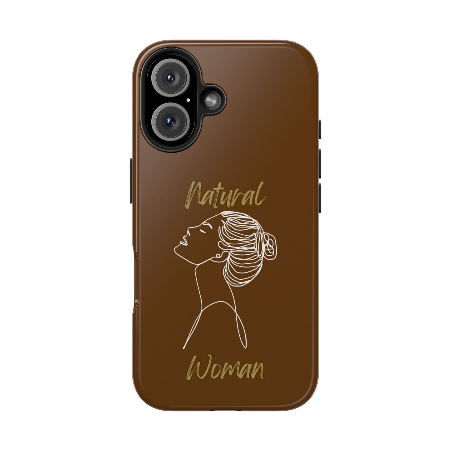 Natural Woman Wet Bun (WL) Tough Phone Cases BROWN