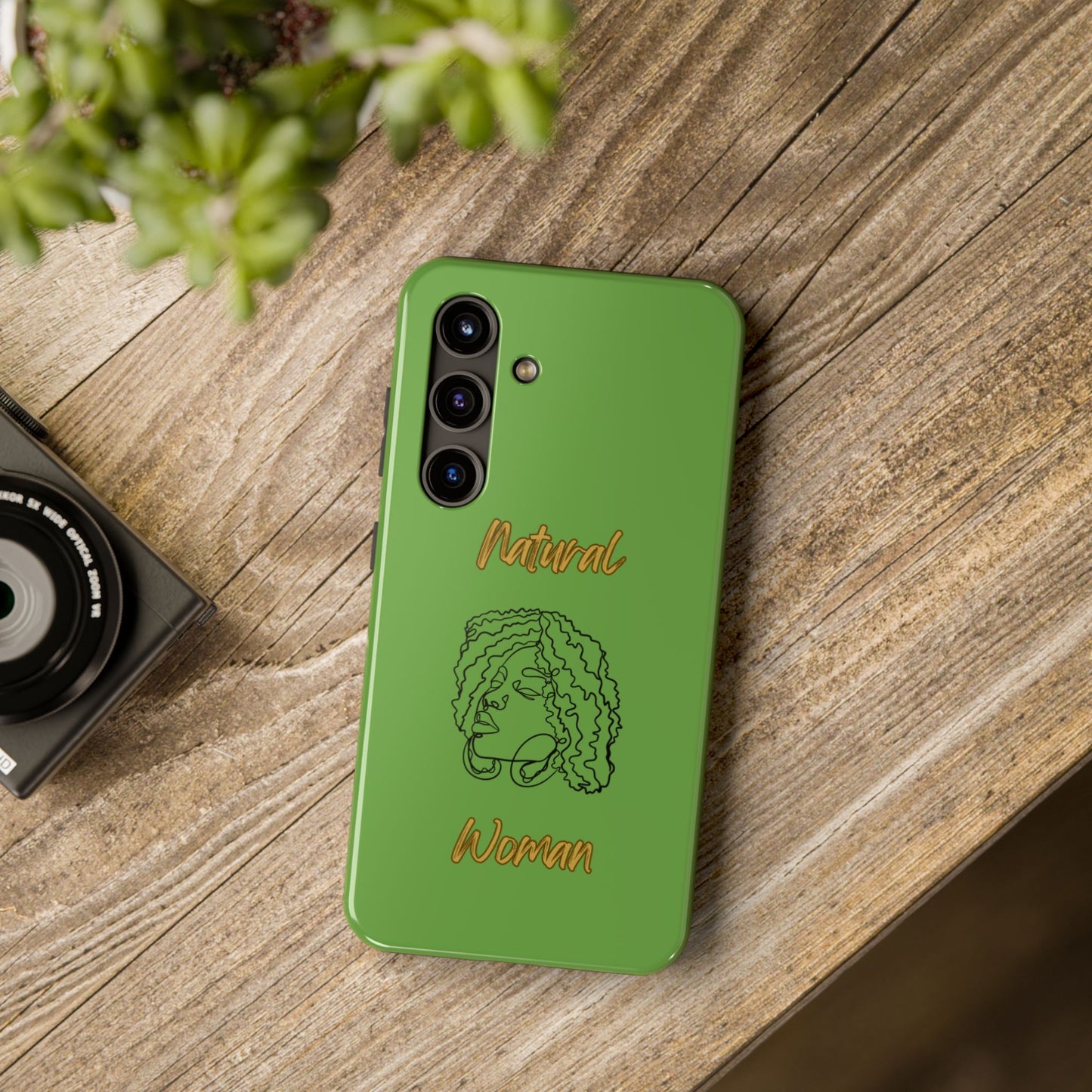 Natural Woman Naturally Me (BL)Tough Phone Cases GREEN