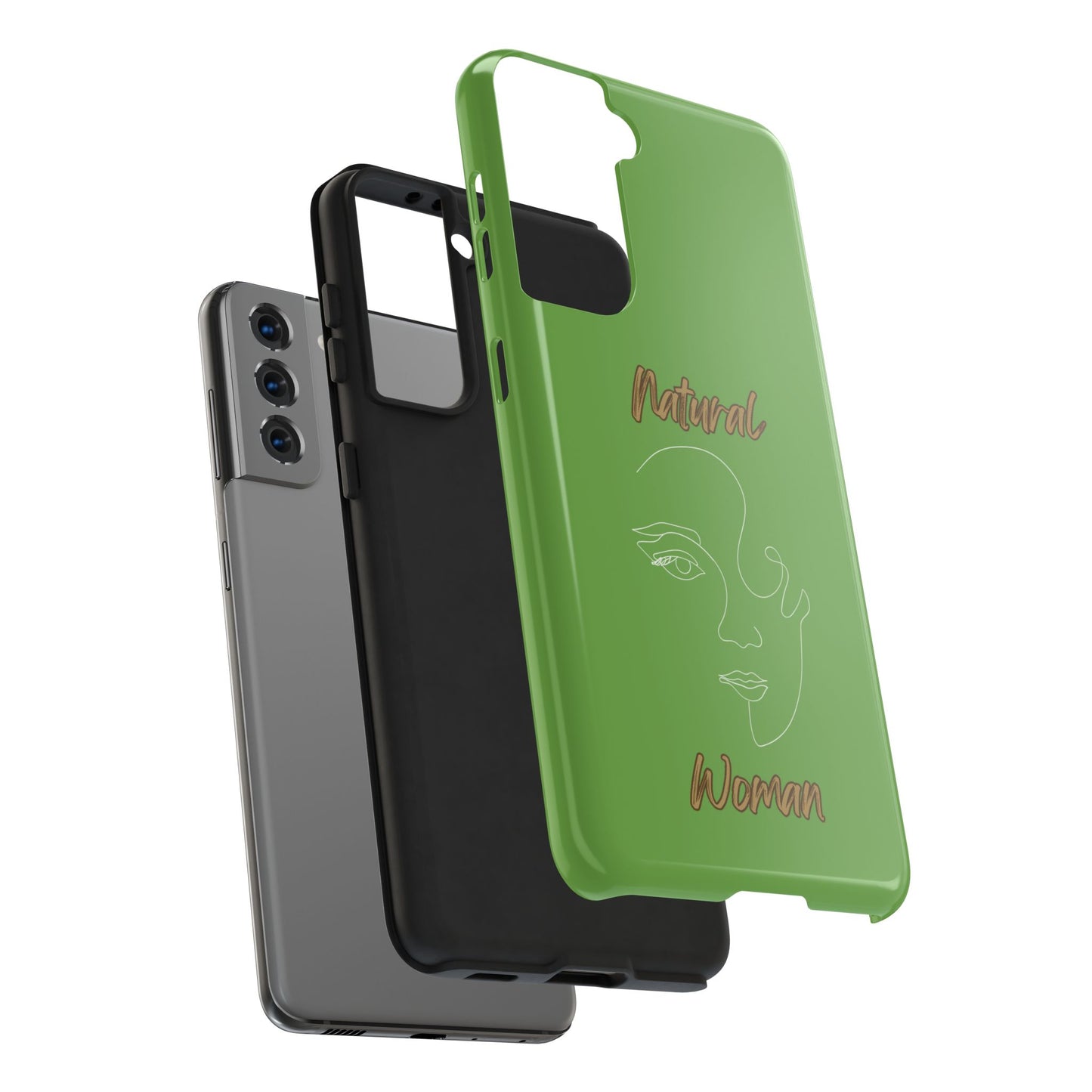 Natural Woman Looking (WL) Tough Phone Cases GREEN