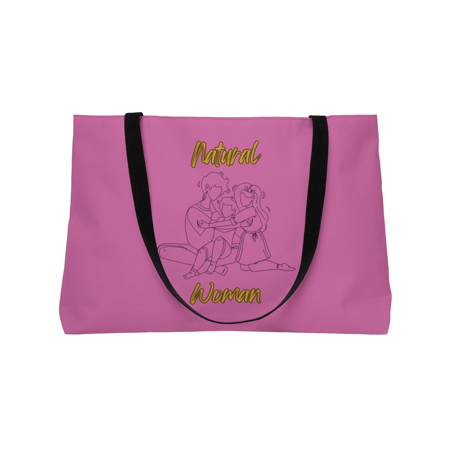 Natural Woman Bear Hugs (BL) Weekender Tote Bag LIGHT PINK
