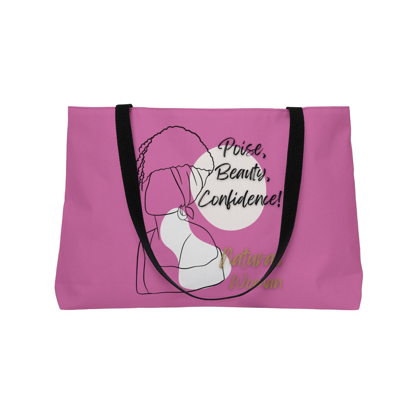 Natural Woman Puff (BL) Weekender Tote Bag LIGHT PINK