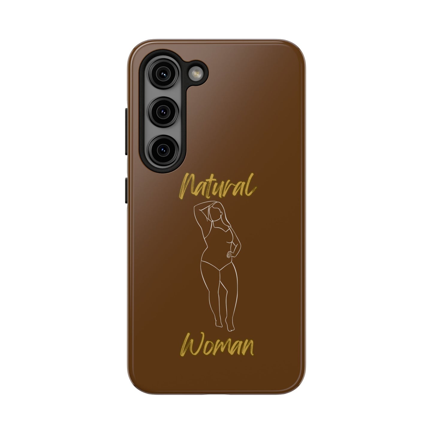 Natural Woman Looking Good (WL)Tough Phone Cases BROWN