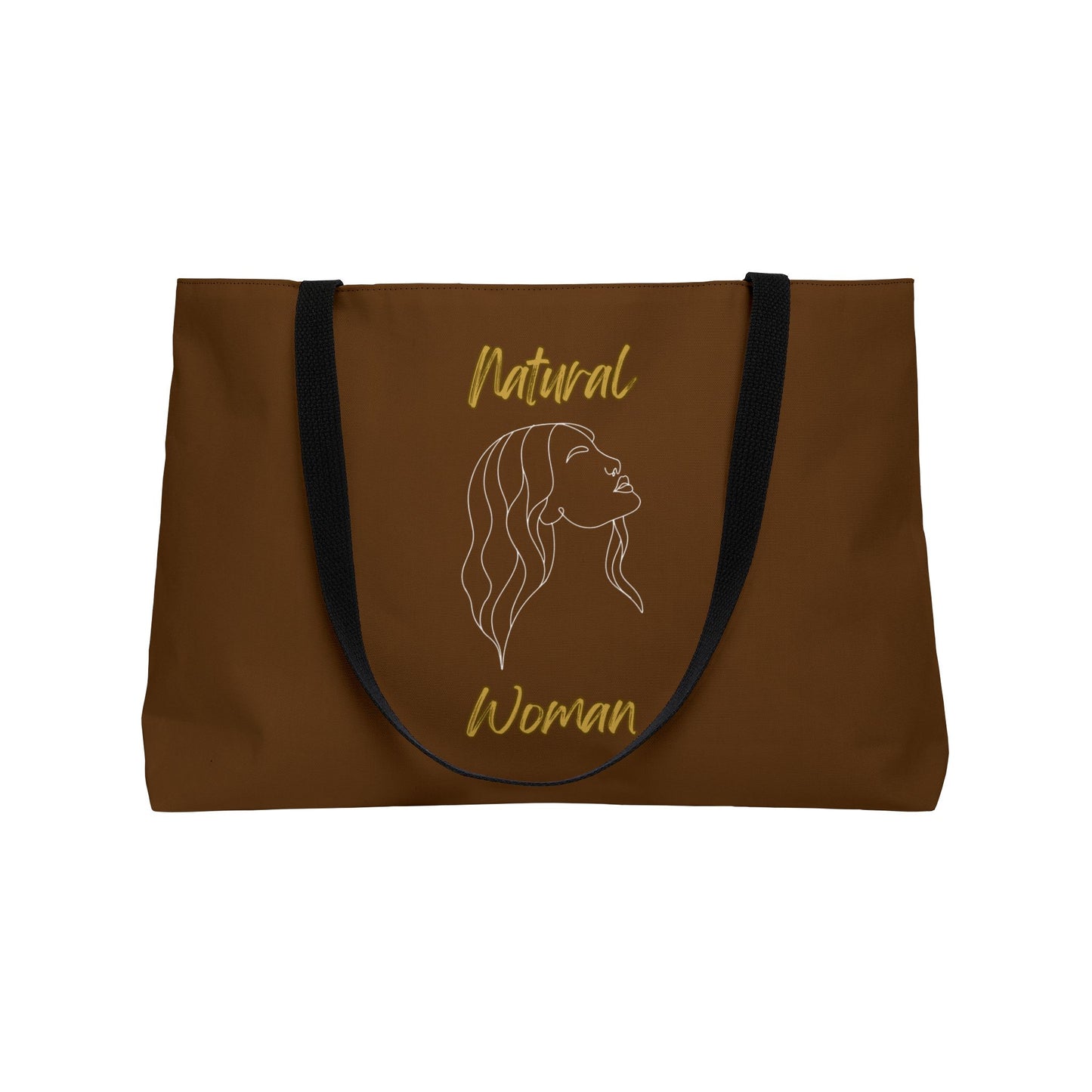 Natural Woman Breeze On Face (WL) Weekender Tote Bag BROWN