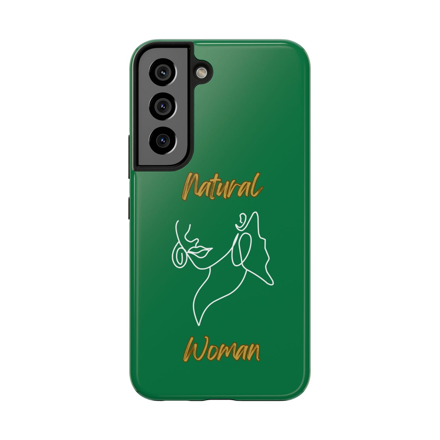 Natural Woman Lips (WL)Tough Phone Cases DARK GREEN