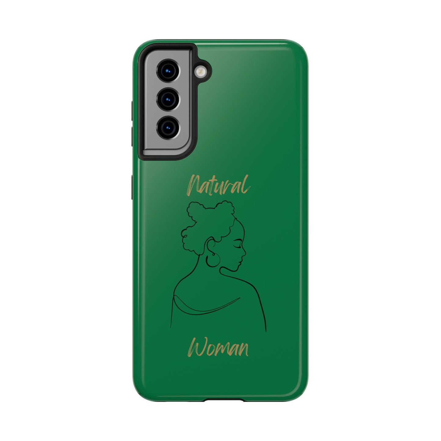 Natural Woman Twists (BL) Tough Phone Cases DARK GREEN