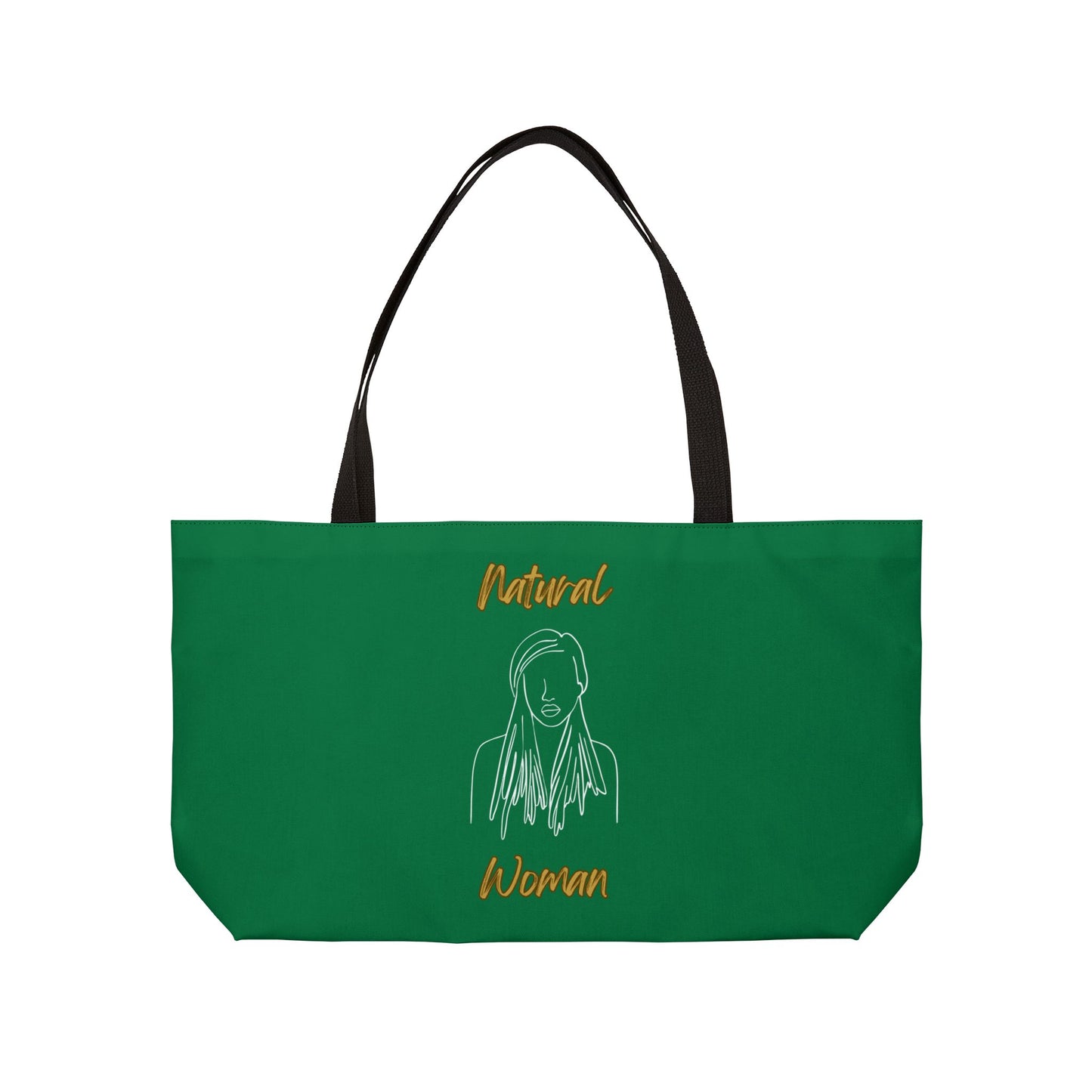 Natural Woman Content (WL) Weekender Tote Bag DARK GREEN