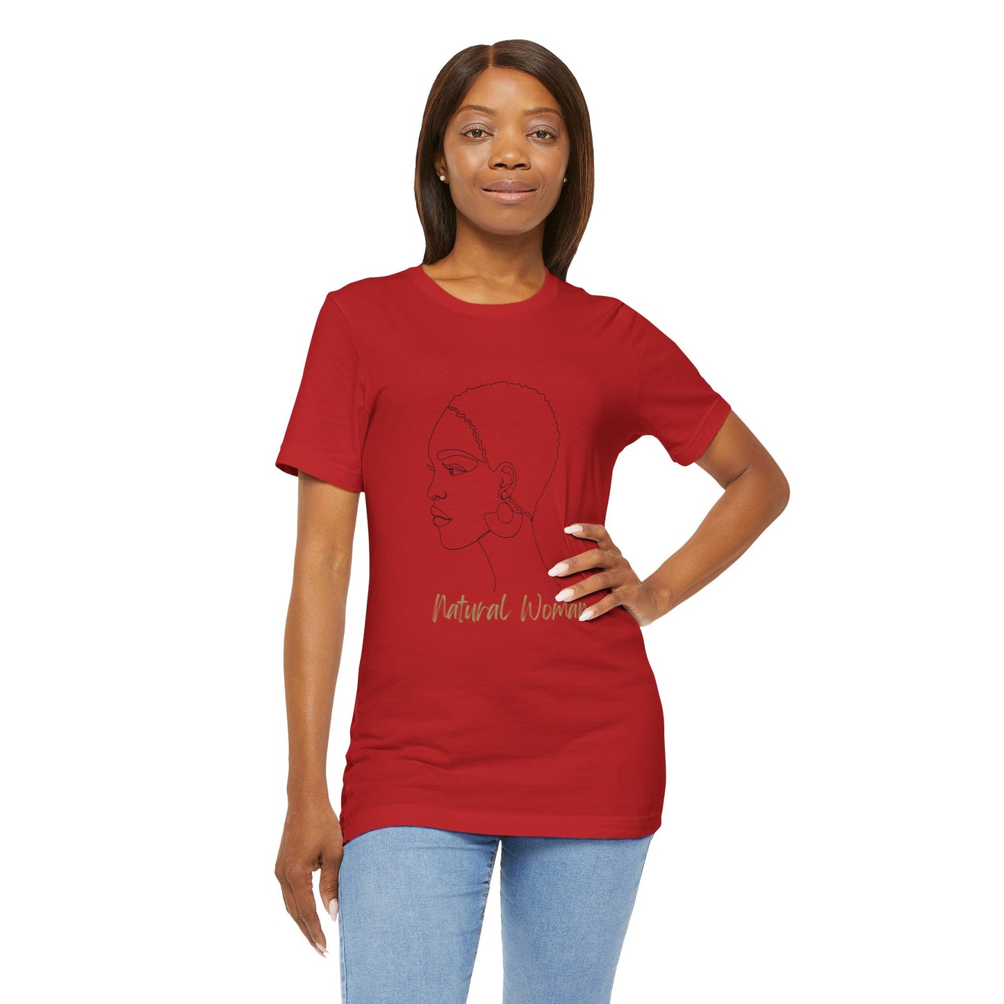 NATURAL WOMAN Finger Waves (BL) Short Sleeve T-Shirt