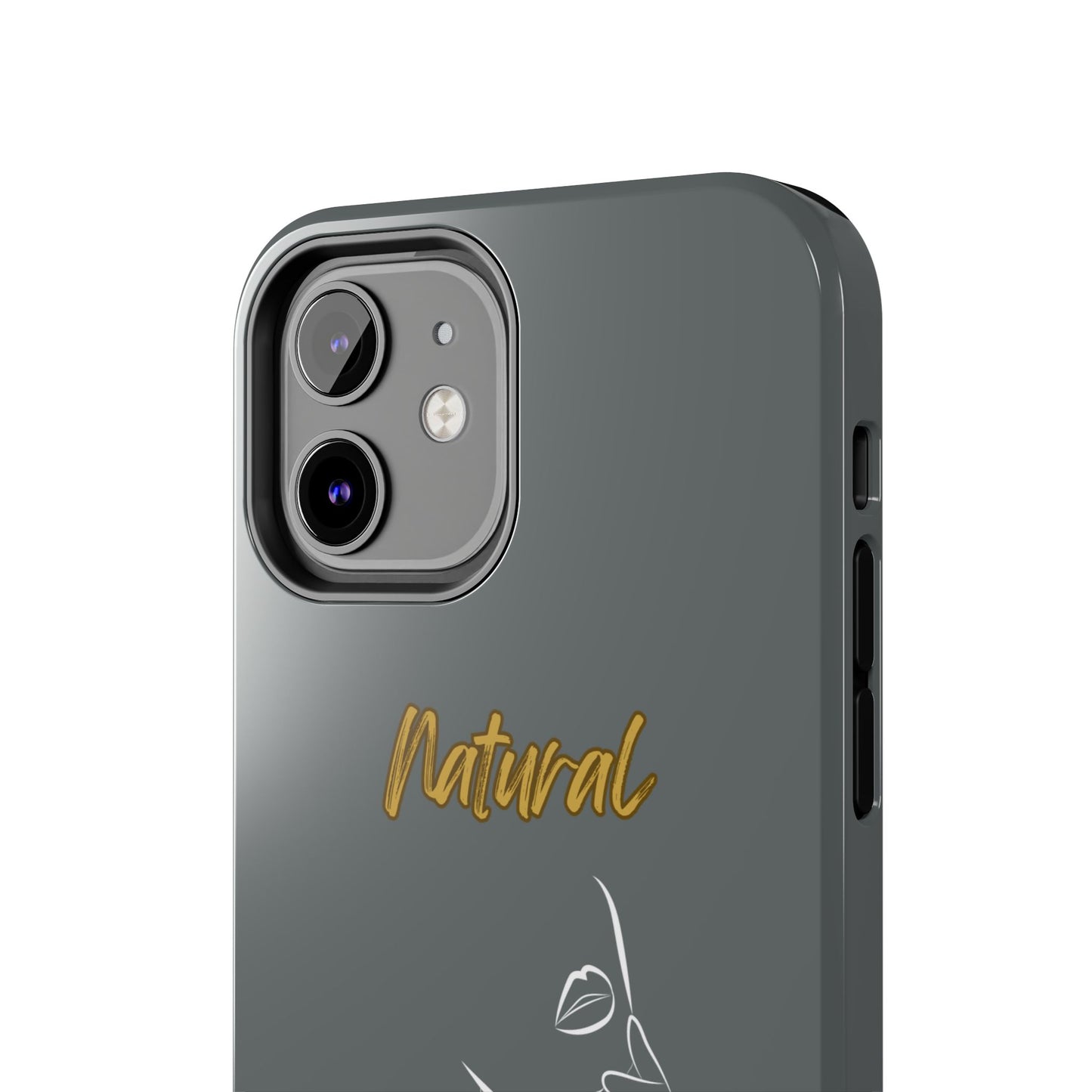 Natural Woman Chin Up (WL)Tough Phone Cases DARK GREY