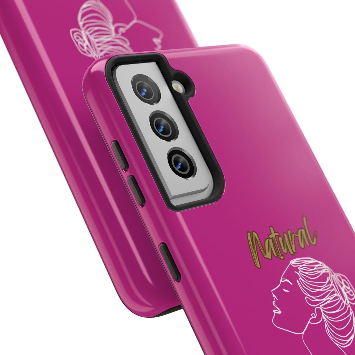Natural Woman Wet Bun (WL) Tough Phone Cases PINK