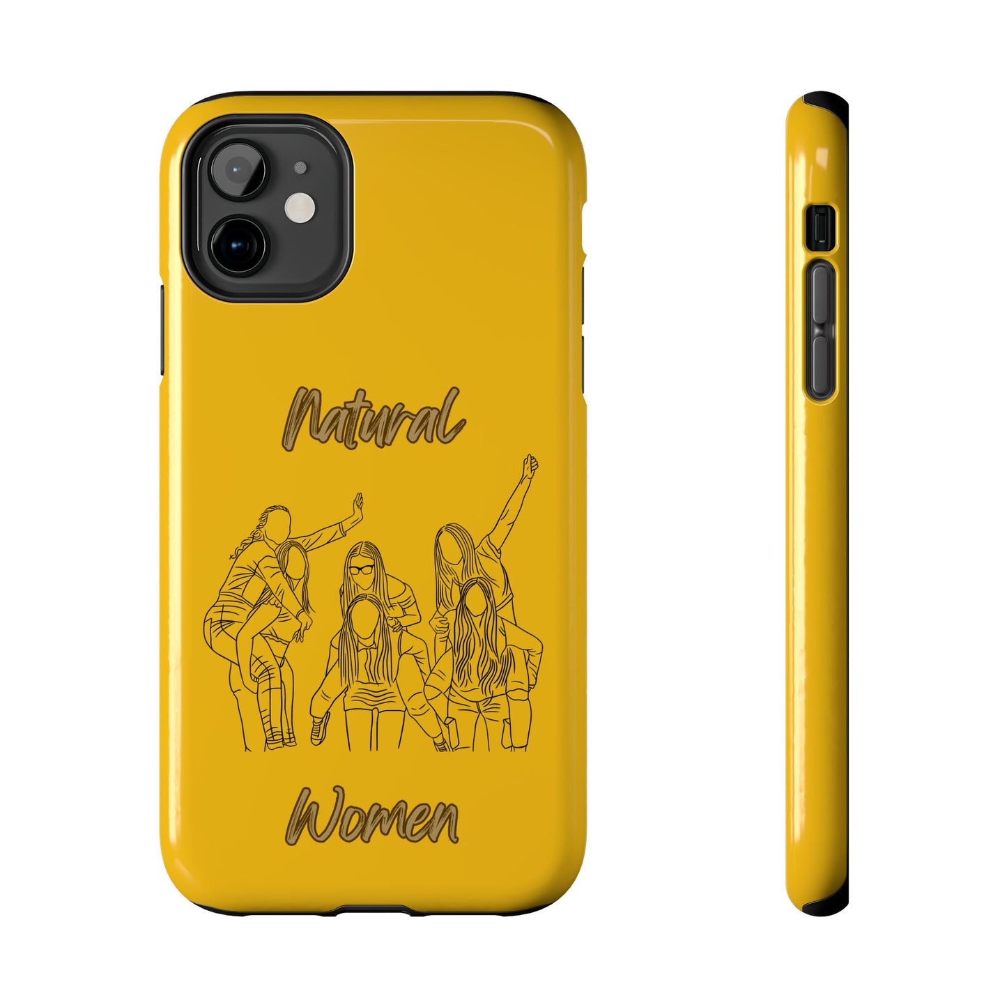 Natural Woman Piggy Back (BL)Tough Phone Cases YELLOW