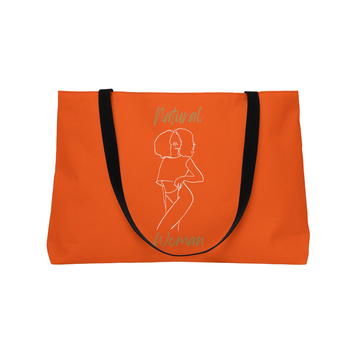 Natural Woman Pose (BL) Weekender Tote Bag ORANGE